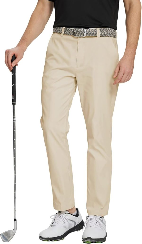 Golf Pants Men Quick Dry - 30"/32"/34" Stretch Lightweight 5 Pockets Water-Resistant Casual Mens Dress Pants