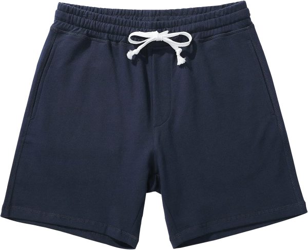 Mens Athletic Workout Shorts 5.5" Cotton Casual Shorts Elastic Waist Joggers s Sweat Shorts